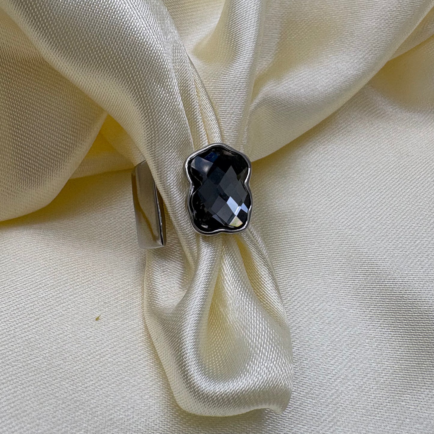 ANILLO OSO PLATEADO