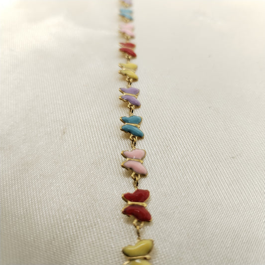 PULSERA MARIPOSA COLORES