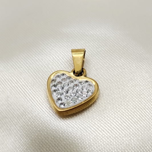 DIJE CORAZON PIEDRAS