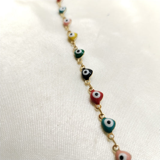 PULSERA OJO TURCO CORAZON